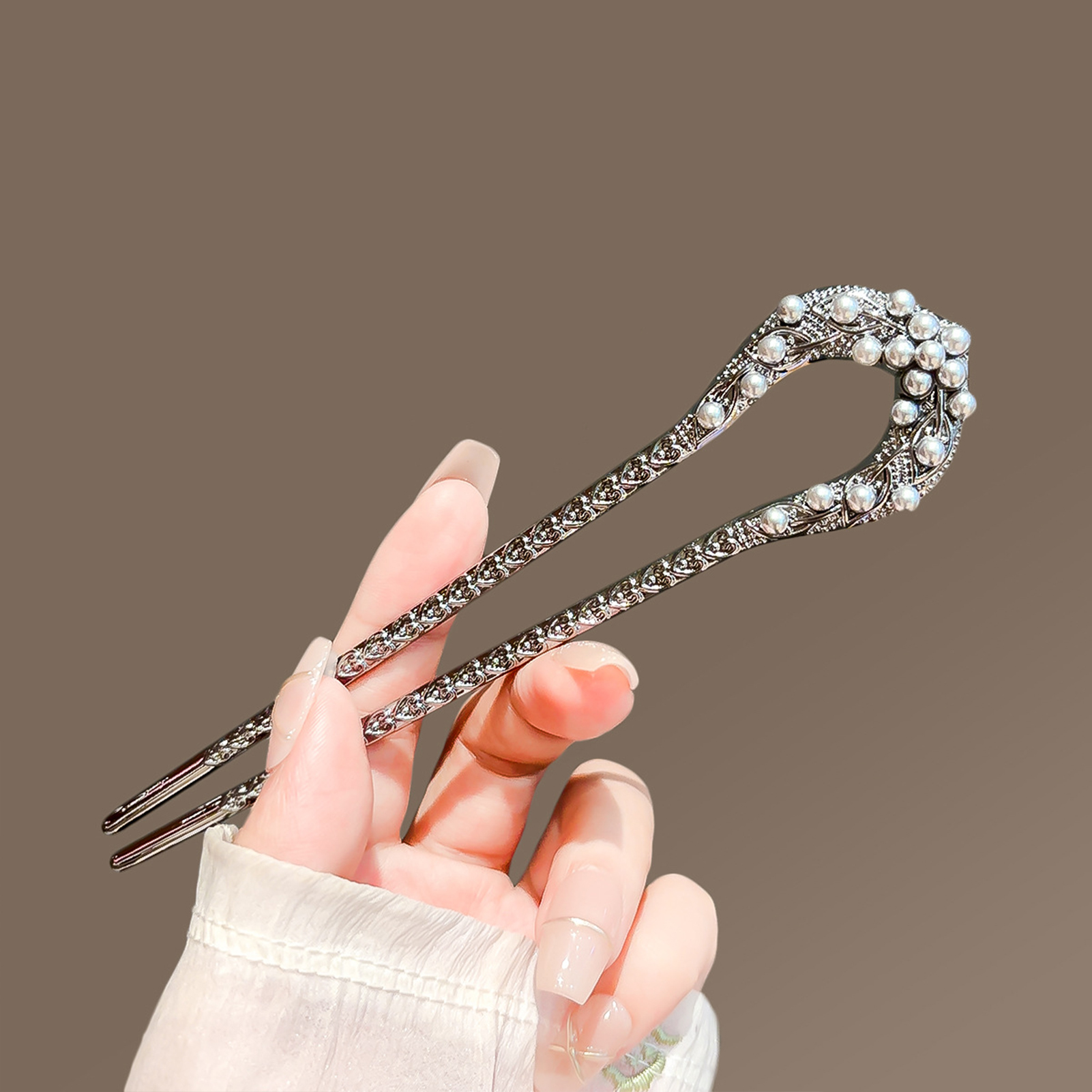 Women Fashion Hair Style - Metalowa spinka do włosów w kształcie