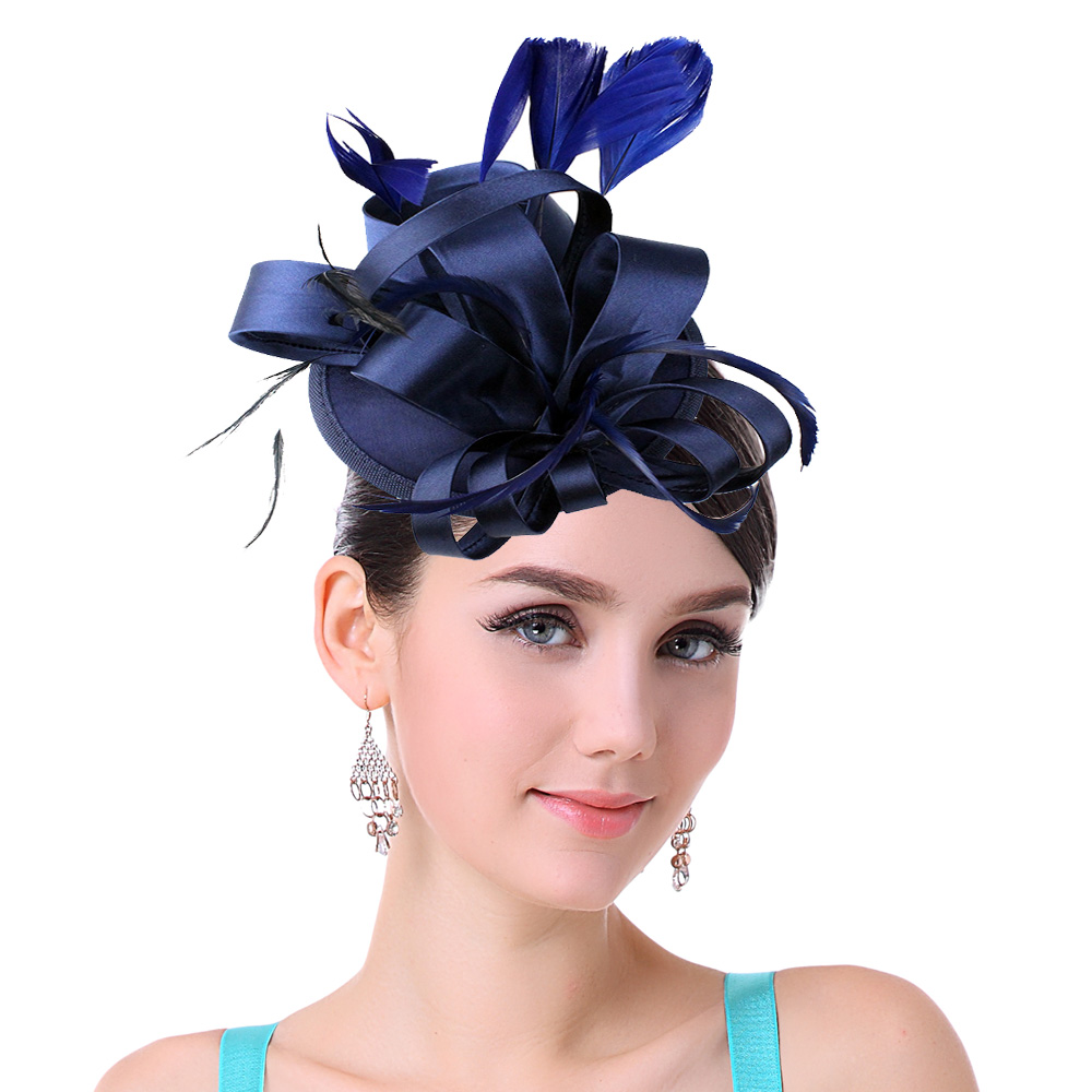 Women'S Fashion Kentucky Derby - Damska czapka fascynatorowa z klipsem Phillbox