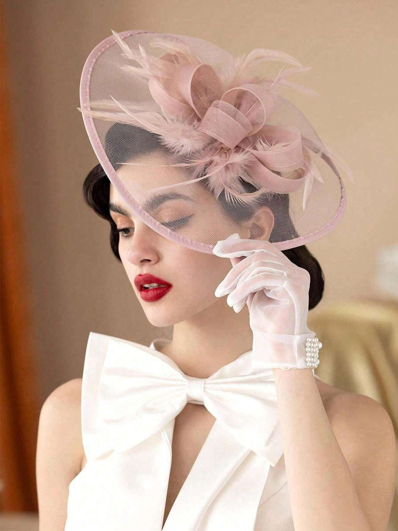 Women'S Fashion Kentucky Derby - 1Pc Fascynatory Kapelusze Dla Kobiet Fantazyjne