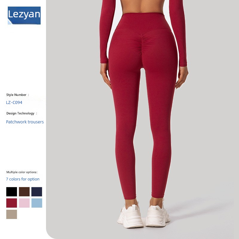 High Waist Leggings - Legginsy sportowe damskie Lezyan Grind, oddychające,