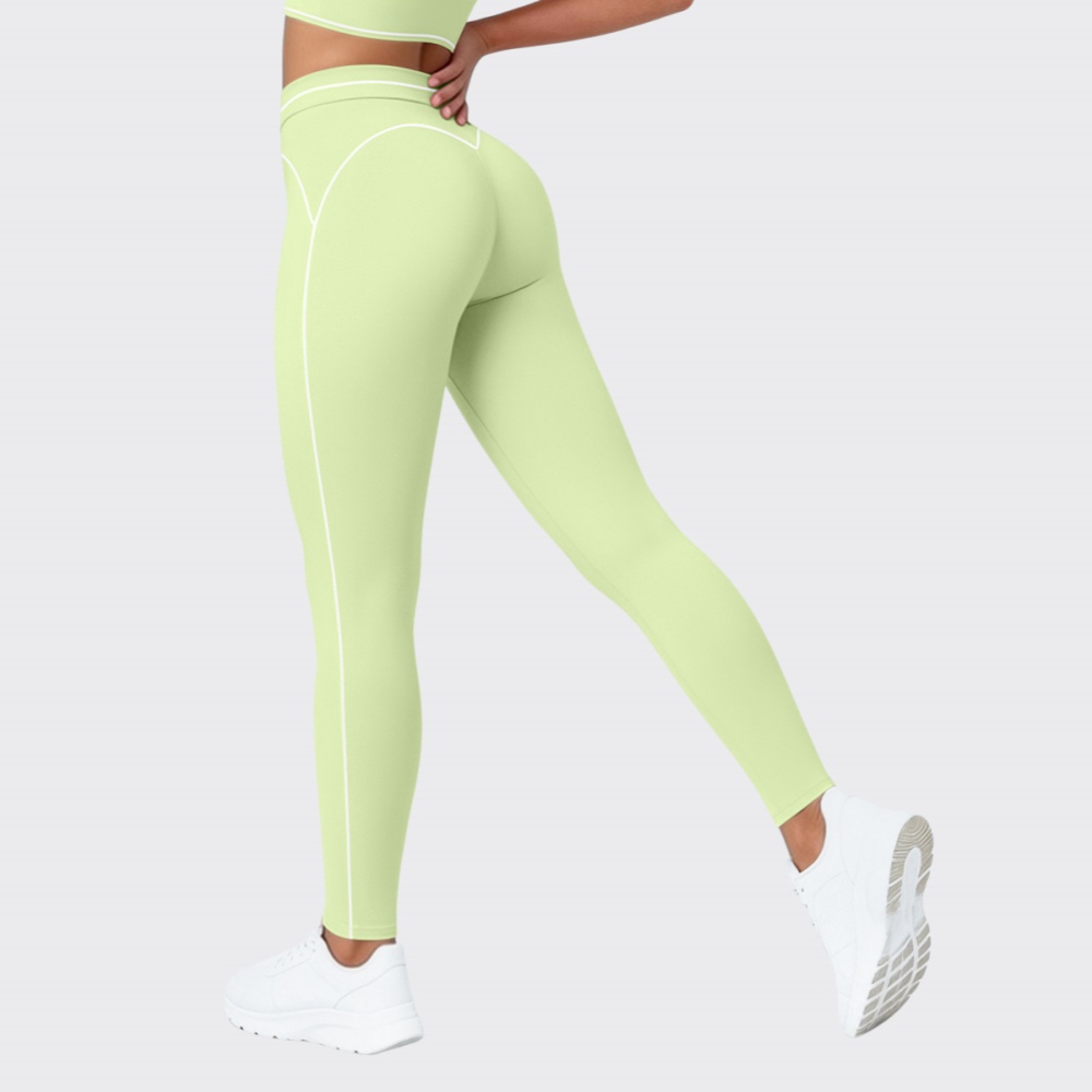 High Waist Leggings - Legginsy sportowe z wysokim stanem damskie