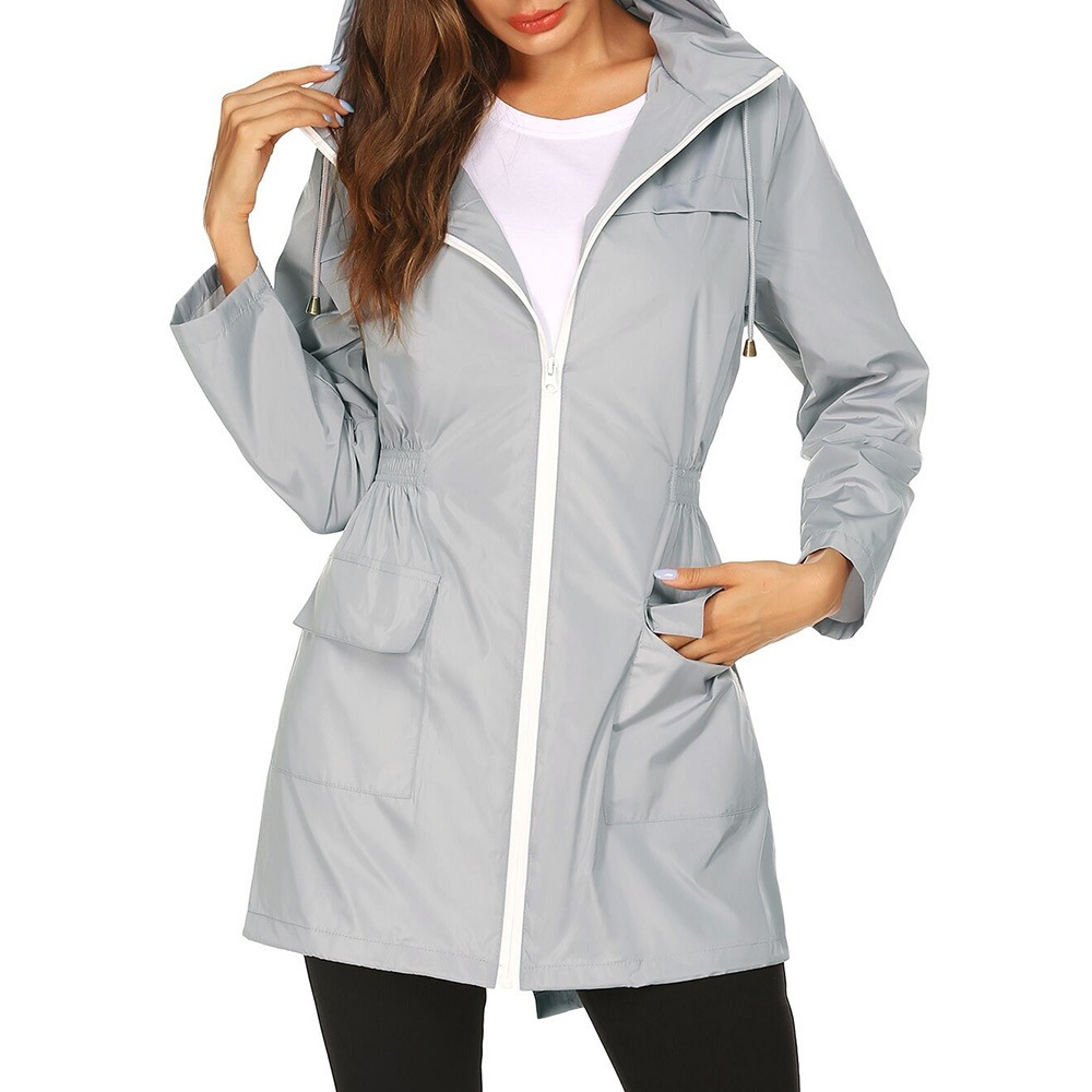 Women'S Fashion Rain Jacket - Moda damska wszystkie sezony Outdoor wodoodporny