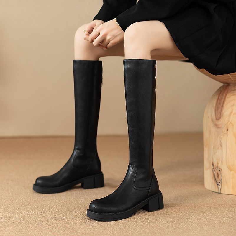 Women'S Fashion Winter 2025 - Jesienno-zimowe buty damskie do połowy łydki