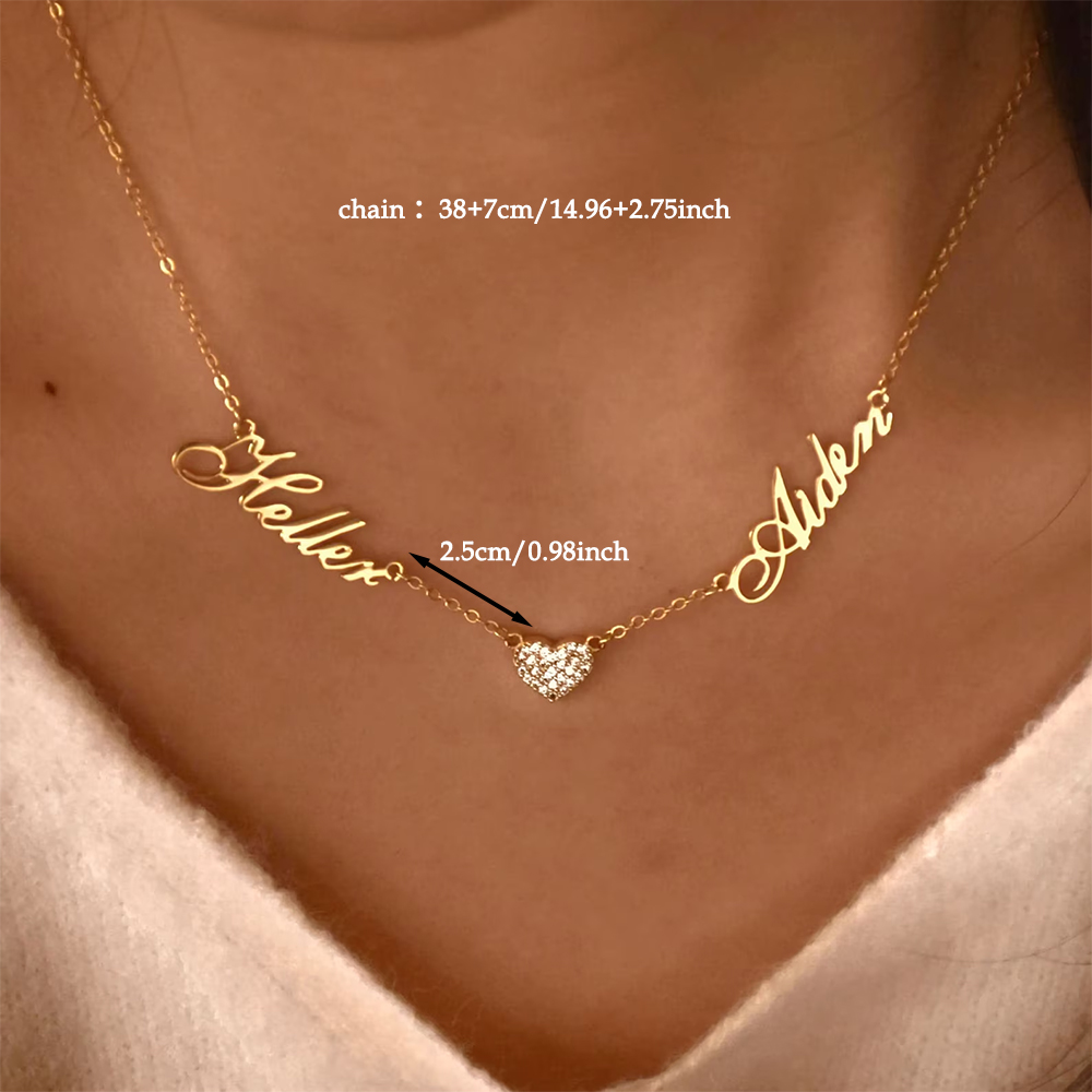 Naszyjnik z dwoma imionami dla – Women Fashion Names recenzja i cena