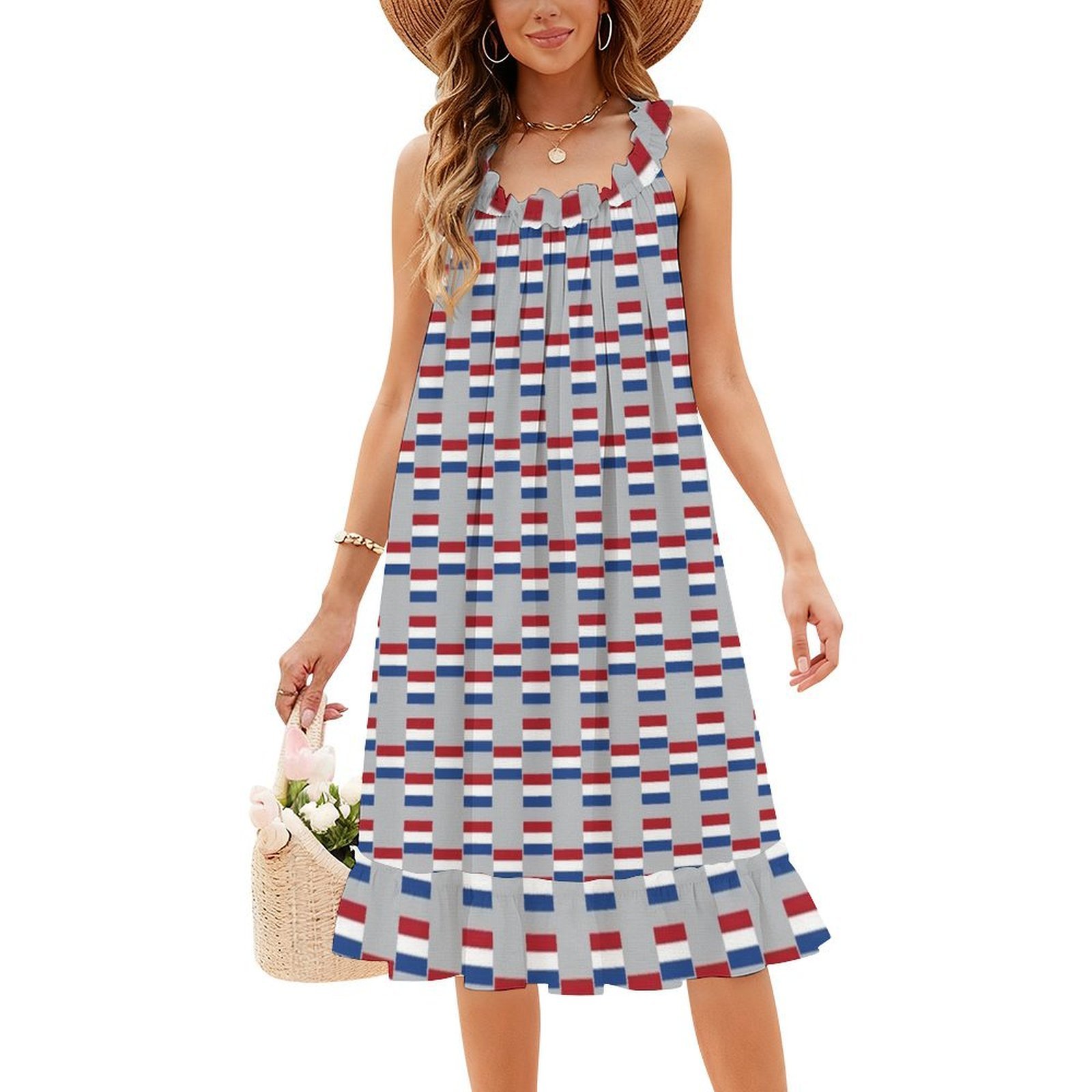 Sukienka damska w kwiaty z fla – Smocked Dress Women recenzja i cena