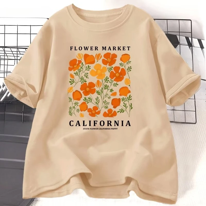 Koszulka damska z motywem kwia – Women'S Fashion Market Size recenzja i cena