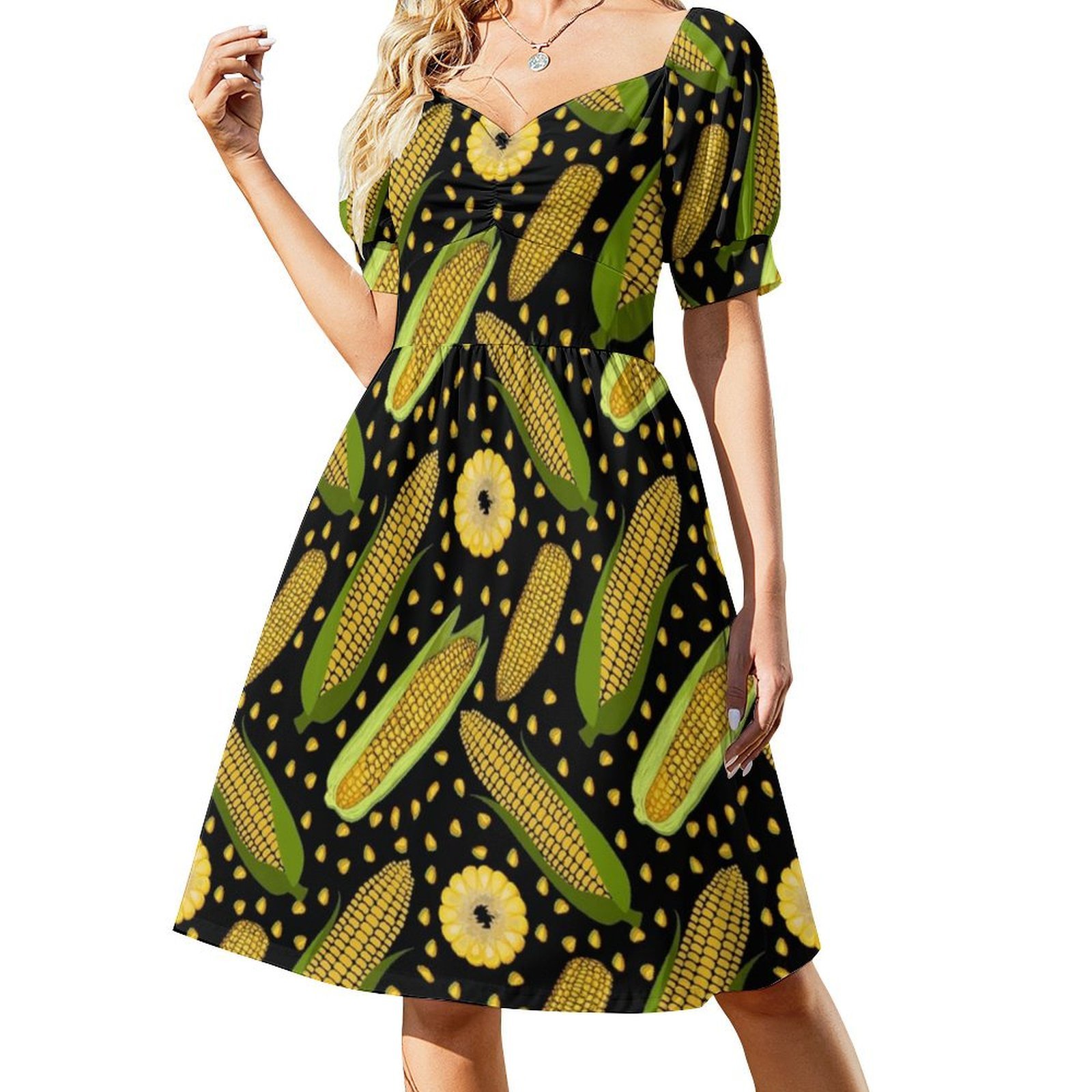 Sukienka damska w kwiaty z mot – Smocked Dress Women recenzja i cena