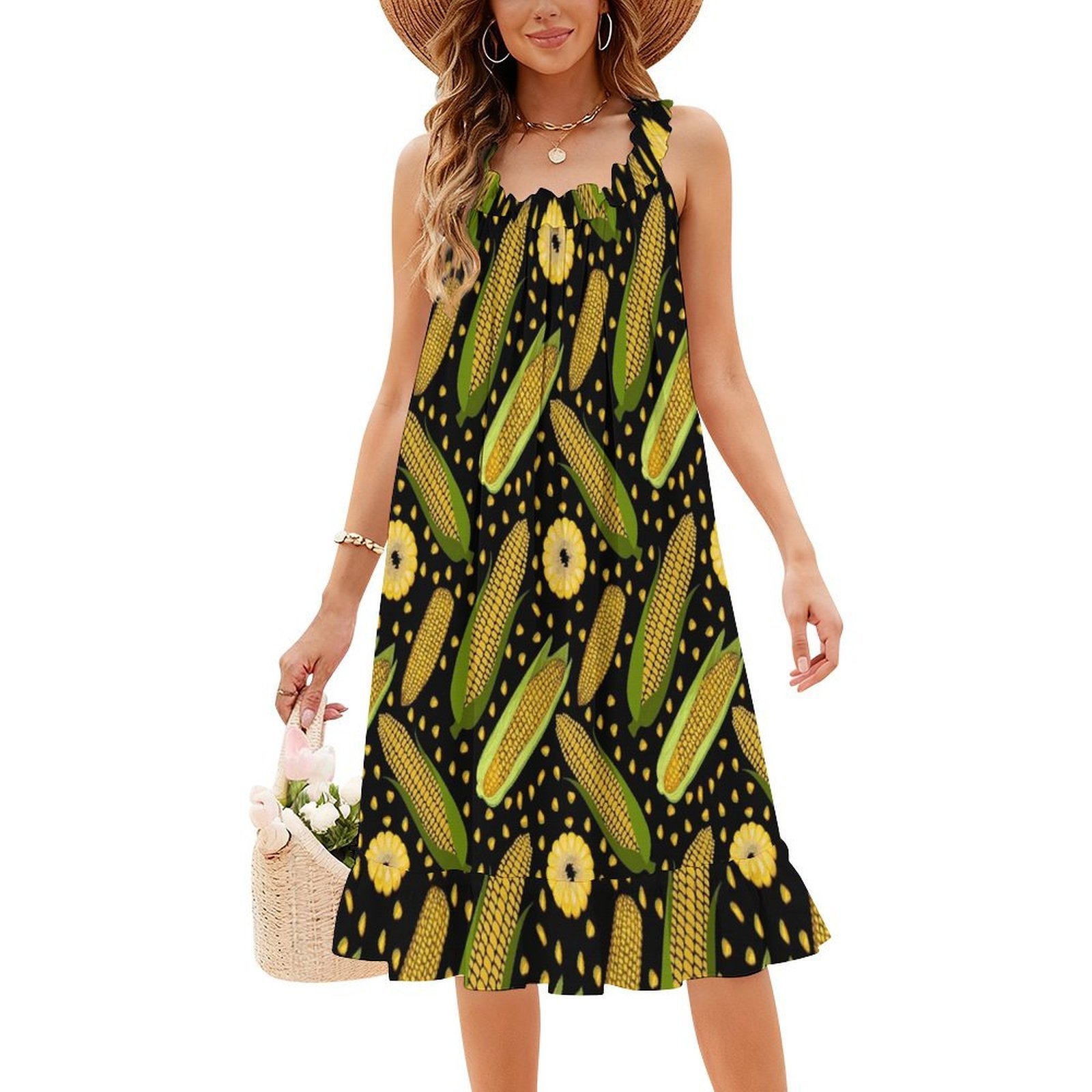 Sukienka damska w kwiaty z mot – Smocked Dress Women recenzja i cena