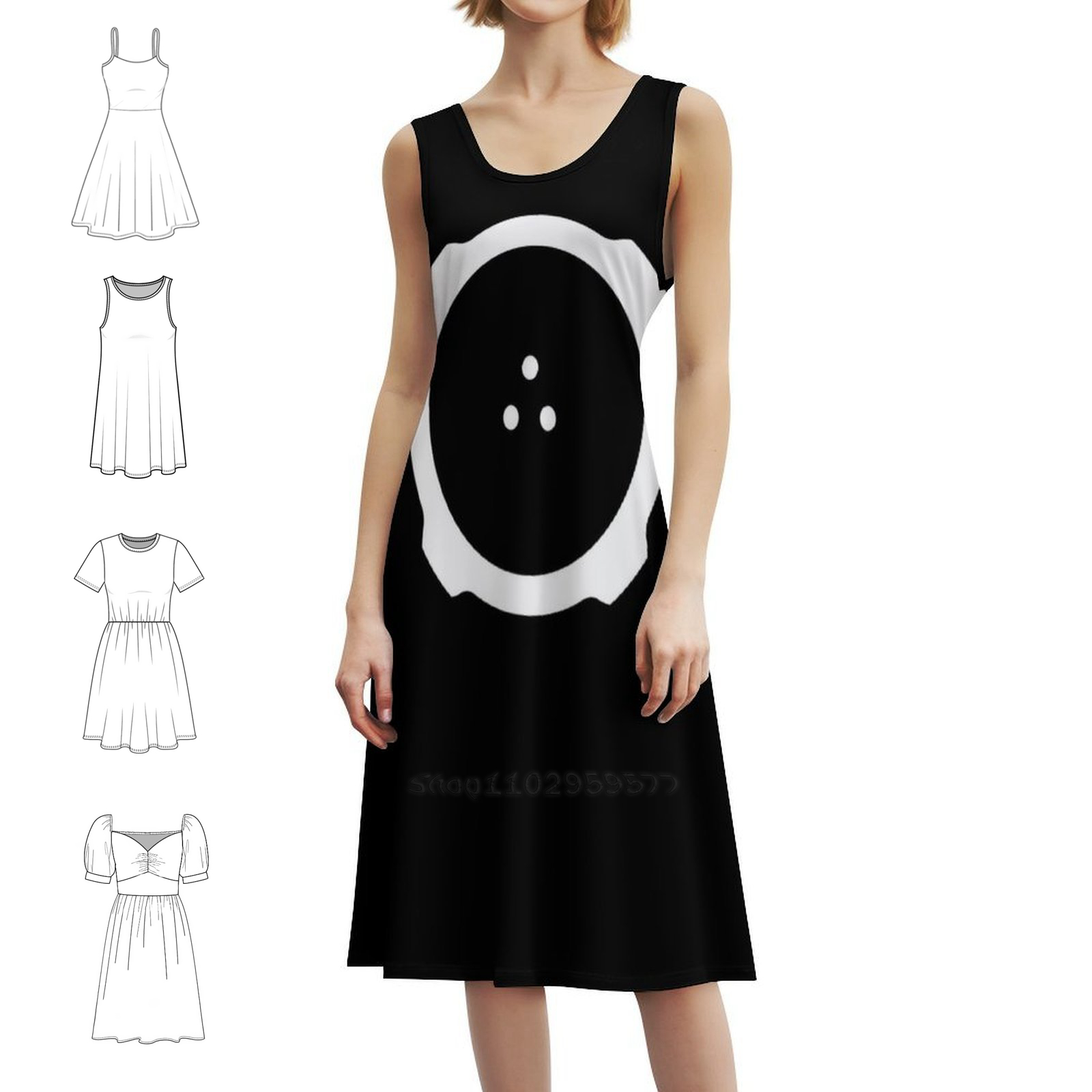 Sukienka w stylu Ghost in the  – Smocked Dress Women recenzja i cena