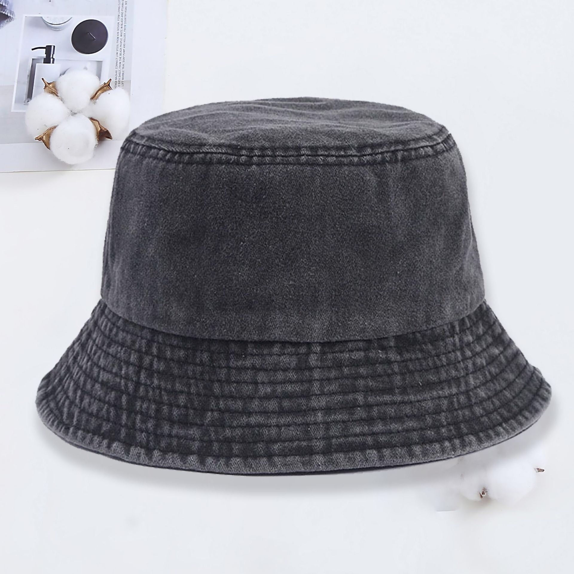 Czapka typu bucket hat z denim – Women Fashion Logo recenzja i cena