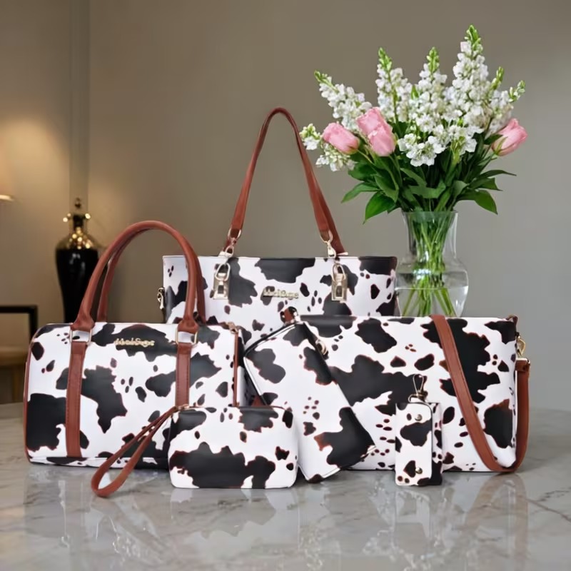 6-częściowy zestaw torebek PU  – Crossbody Bag Women recenzja i cena