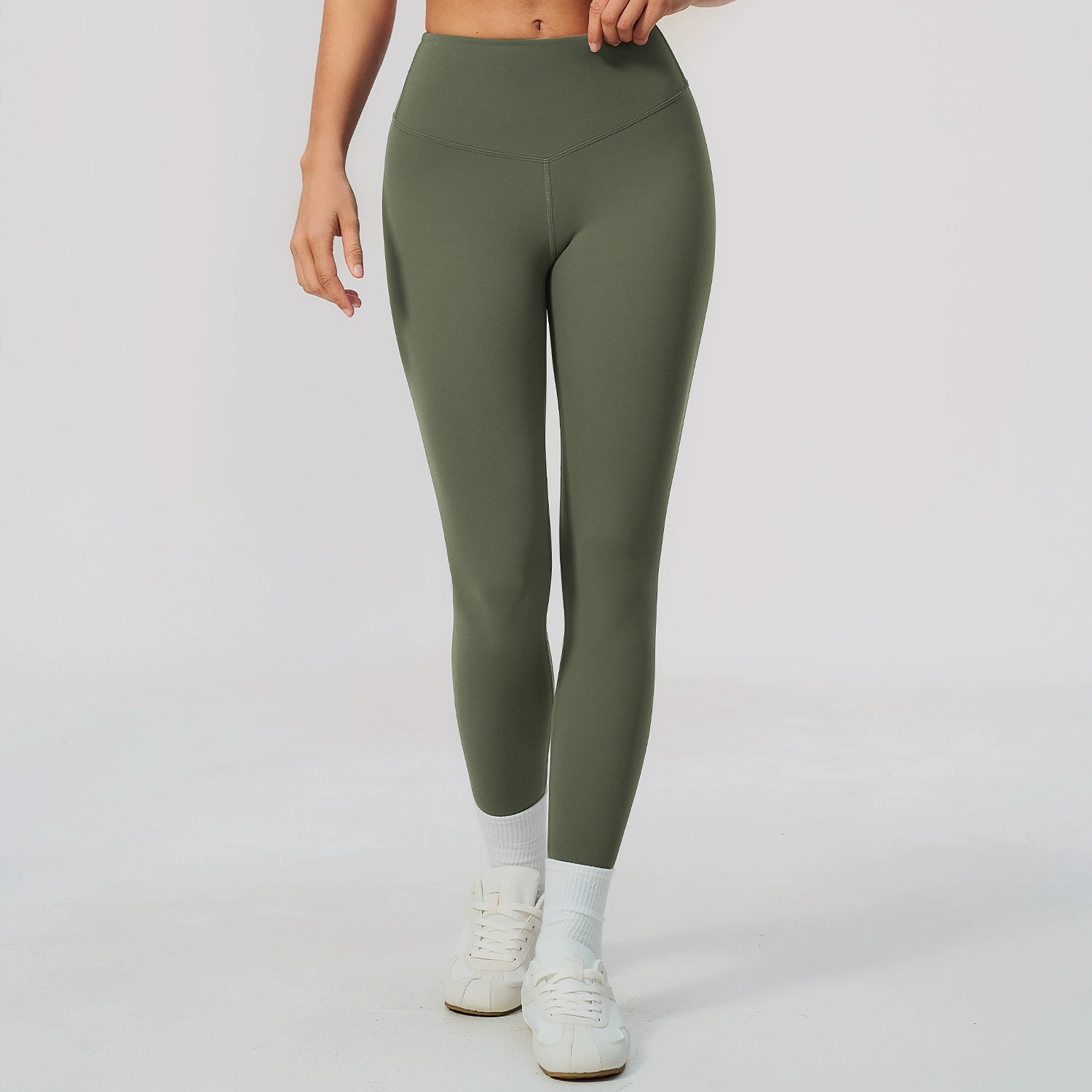 Jednokolorowe spodnie do jogi  – High Waist Leggings recenzja i cena