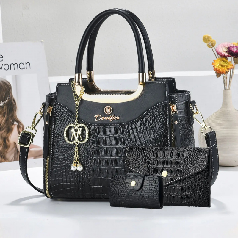Damski zestaw torebek z tekstu – Crossbody Bag Women recenzja i cena