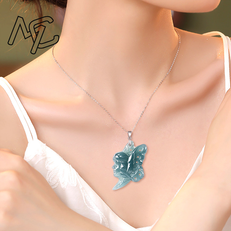 Srebrny naszyjnik S925 z natur – Women Fashion Necklace recenzja i cena