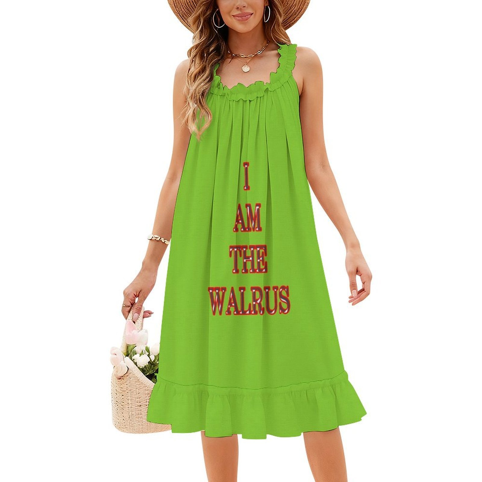 Sukienka damska w kwiaty z mot – Smocked Dress Women recenzja i cena