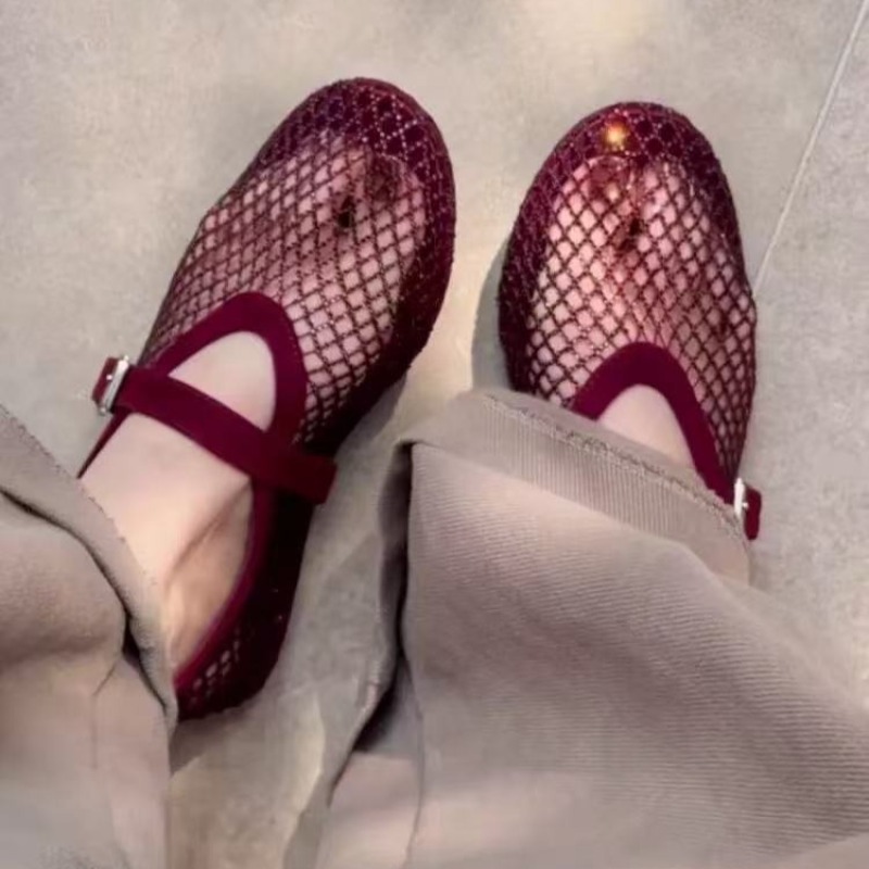 Ażurowe sandały Baotou z cyrko – Women'S Fashion Walking Shoes recenzja i cena