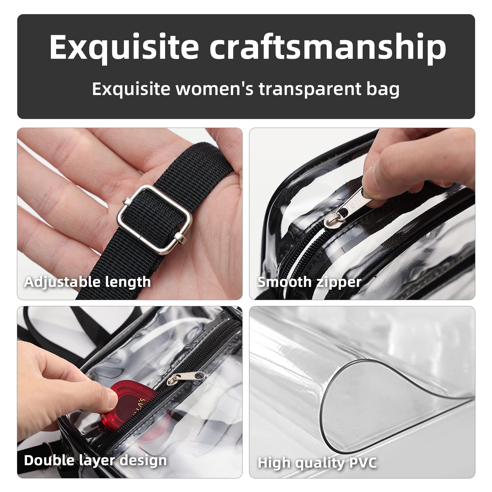 1-10 szt. Damska przezroczysta – Crossbody Bag Women recenzja i cena
