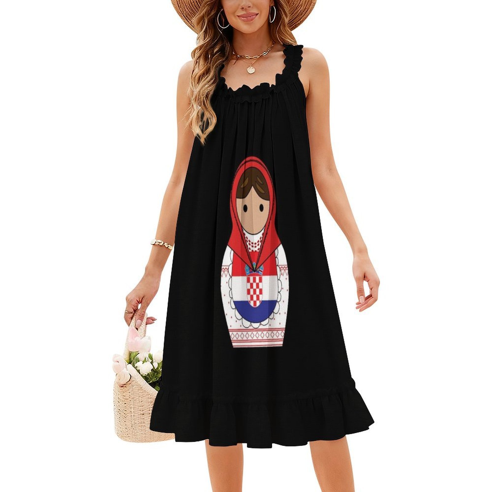 Sukienka damska w stylu kroaty – Smocked Dress Women recenzja i cena