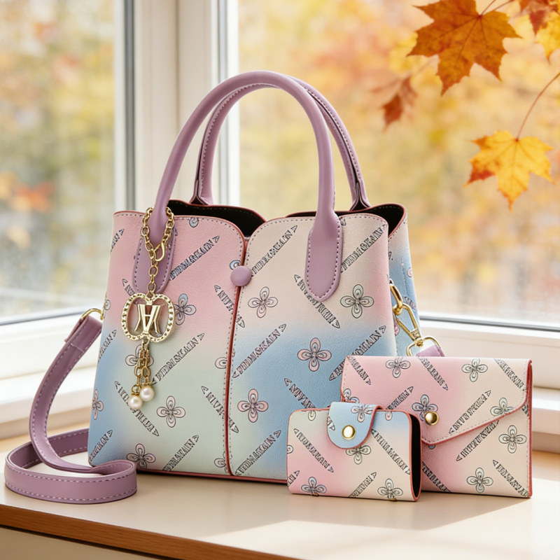 Gradientowy damski zestaw trzy – Crossbody Bag Women recenzja i cena